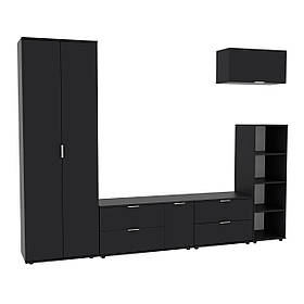 Стінка у вітальню Ketrin-3, Антрацит, 2820х425х2100