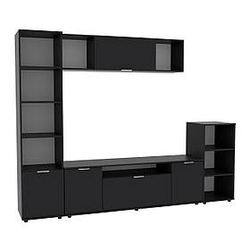 Стінка у вітальню Ketrin-4, Антрацит, 2440х425х1880