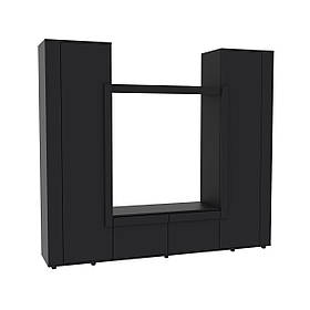 Стінка у вітальню під ТВ Ехо-4, Антрацит, 2080х420х1850