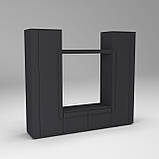 Стінка у вітальню під ТВ Ехо-4, Антрацит, 2080х420х1850, фото 3