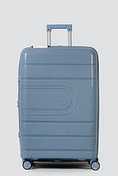 Велика пластикова валіза Tourist 606-1-BLU блакитна