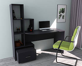 Стіл письмовий СП-1 №2, Антрацит, 150/55/150 см — компактний офісний стіл