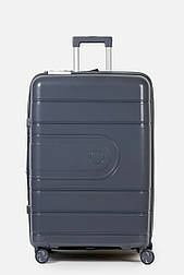 Велика пластикова валіза Tourist 606-1-GR сірий