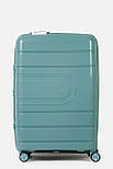 Велика пластикова валіза Tourist 606-1-GRN зелена, фото 2