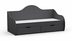 Ліжко односпальне L-2, Антрацит, 1932х900х954