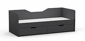 Ліжко односпальне L-3, Антрацит, 1932х850х700