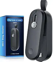 Мінізапайник пакетів Bag Sealer & Cutter 2 in 1 Запайник пакетів із термосваркою та різаком