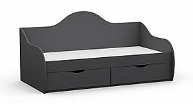 Ліжко односпальне L-4, Антрацит, 1932х1000х954