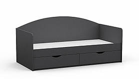 Ліжко односпальне L-5, Антрацит, 1932х950х900