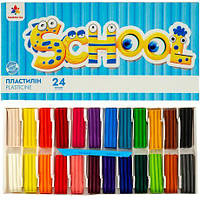 Пластилін  24 кольори по 12 г.,стек,GAMMA UA 200319 купити дешево оптом в інтернет-магазині