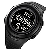 Годинник чоловічий наручний спортивний Skmei 2166 Compass з компасом і крокоміром (Чорний), фото 2