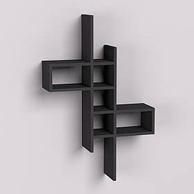 Полиця навісна П-2, Антрацит, 630/180/960