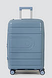 Середня пластикова валіза Tourist 606-2-BLU блакитна, фото 2