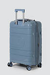 Середня пластикова валіза Tourist 606-2-BLU блакитна, фото 5