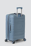 Середня пластикова валіза Tourist 606-2-BLU блакитна, фото 4