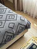 Покривало в скандинавському стилі "Олаф", 100% cotton, графітовий колір (Розміри і кольори в асортименті), фото 10