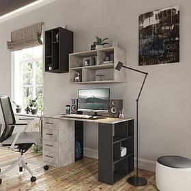 Полиця навісна Т-11, Антрацит, 400/300/760