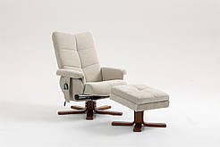 Крісло для відпочинку Avko Style ARMH 010 Beige з масажем, підігрівом