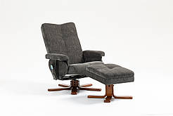 Крісло для відпочинку Avko Style ARMH 030 Dark Grey з масажем та підігрівом