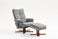 Крісло для відпочинку Avko Style ARMH 040 Grey з масажем та підігрівом