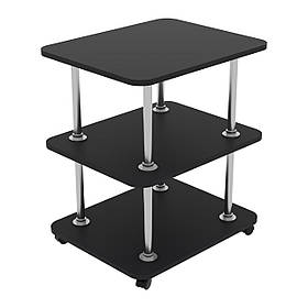 Мобільна тумба Континент ТМ-4, Антрацит, 55/45/70; тумба для салону чи офісу