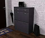 Тумба для взуття №2, Антрацит, 800/350/1010, фото 2