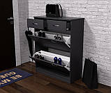 Тумба для взуття №2, Антрацит, 800/350/1010, фото 3