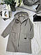 Жіночий теплий осінній подовжений кардиган з затишний тренч пальто капюшоном на блискавці кишені букле каракуль, фото 9