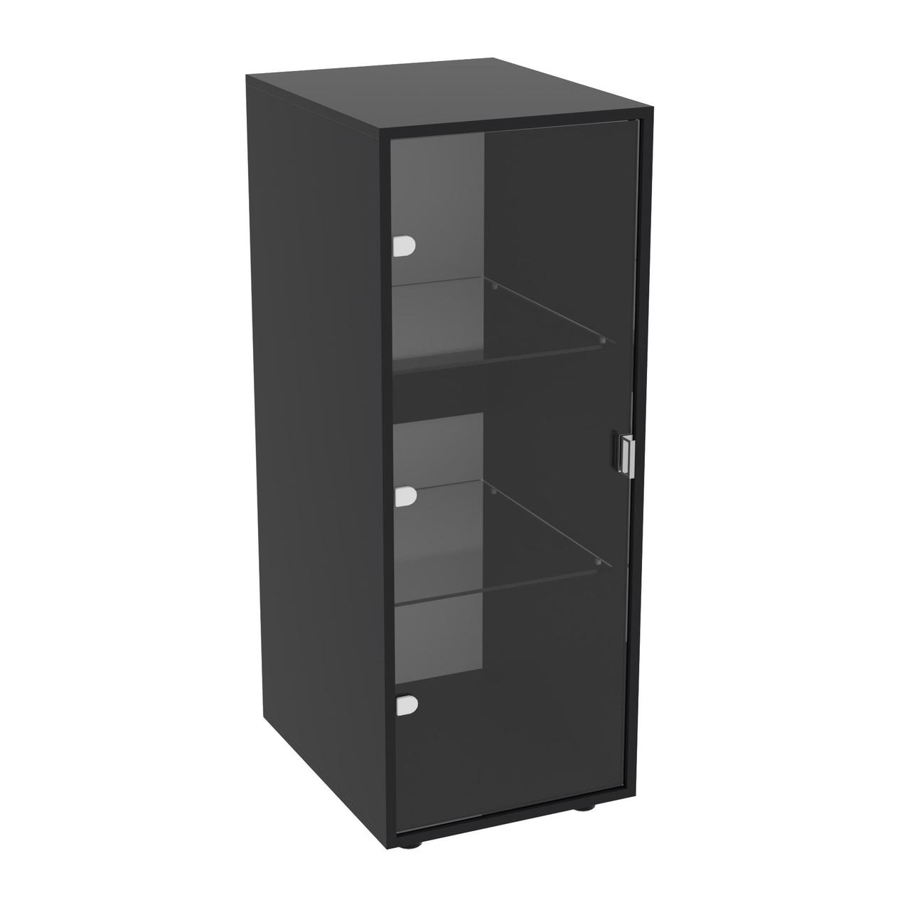 Пенал зі склом Hugo H-5, Антрацит, 420/520/1100, фото 1