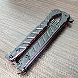 Ніж-метелик Нокс Ромул, AUS-8 чорний, фото 5