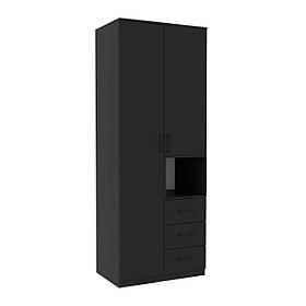 Шафа для одягу Tetris Т-1, Антрацит, 800/520/2100