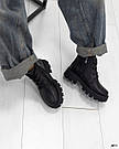 Жіночі чорні шкіряні черевики зимові, фото 5