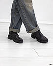 Жіночі чорні шкіряні черевики зимові, фото 8