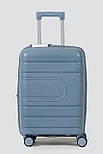 Маленька пластикова валіза ручна поклажа Tourist 606-3-BLU блакитний, фото 2