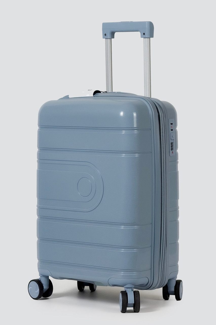 Маленька пластикова валіза ручна поклажа Tourist 606-3-BLU блакитний, фото 1