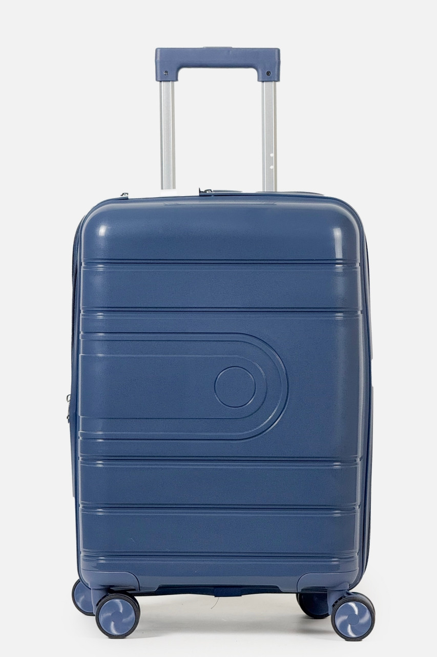 Маленька пластикова валіза ручна поклажа Tourist 606-3-NV синій, фото 1