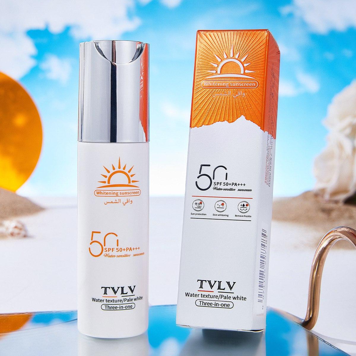Сонцезахисний крем для обличчя на водній основі SPF50+ TVLV, 50 г, фото 1