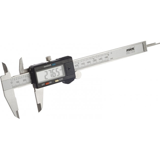 Штангенциркуль електронний 150 мм MIOL 15-240 з глибиноміром, фото 1