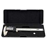Штангенциркуль електронний 150 мм MIOL 15-240 з глибиноміром, фото 2