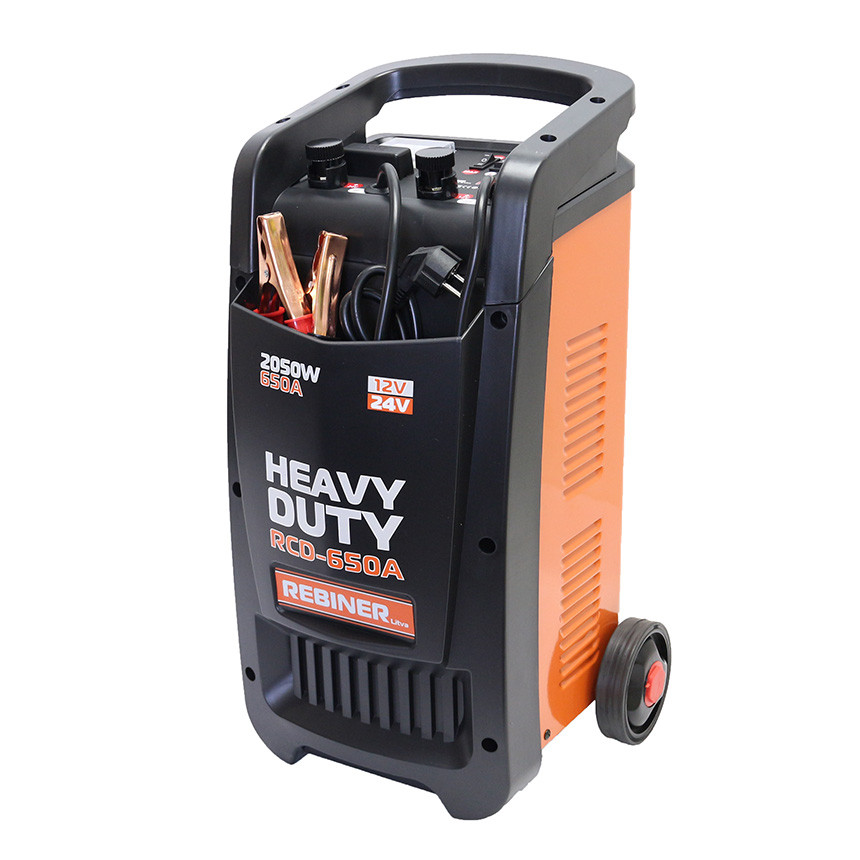 Пуско-зарядний пристрій 12/24 В, 400 А/ч Rebiner RCD-650A, фото 1