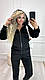 Жіночий велюровий м'який осінній костюм велюр плюш кофта на блискавці з кишенями штани на манжеті, фото 5