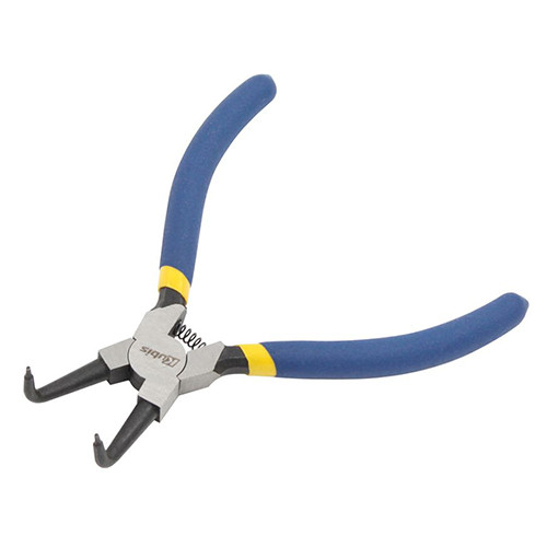 Щипці для стопорних кілець 160 мм C45 вигнуті на стиск Kubis 02-03-3519, фото 1