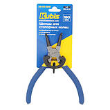 Щипці для стопорних кілець 160 мм C45 вигнуті на стиск Kubis 02-03-3519, фото 3