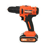 Шуруповерт акумуляторний 18 В, 2 А/г Rebiner RAD-18LiH, фото 2