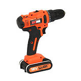 Шуруповерт акумуляторний 18 В, 2 А/г Rebiner RAD-18LiH, фото 4