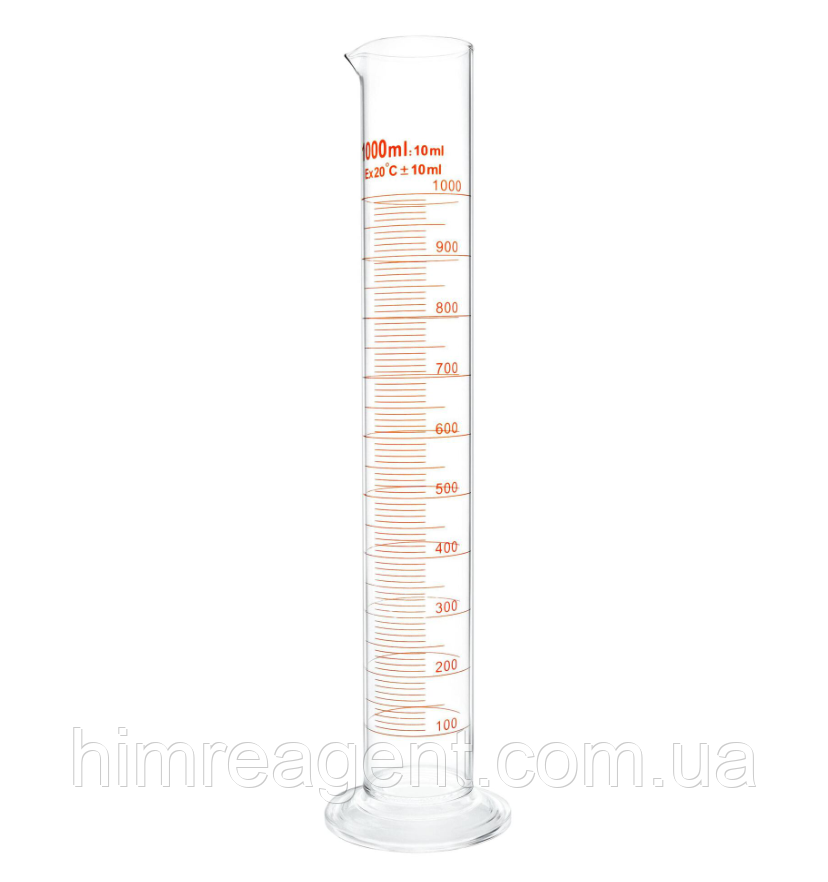 Цилиндр мерный (1000 мл.) ГОСТ 1770-74 2 кл., фото 1