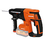 Безщітковий акумуляторний перфоратор 2.6 Дж Rebiner RBHA26-20Li (без АКБ та ЗП), фото 2