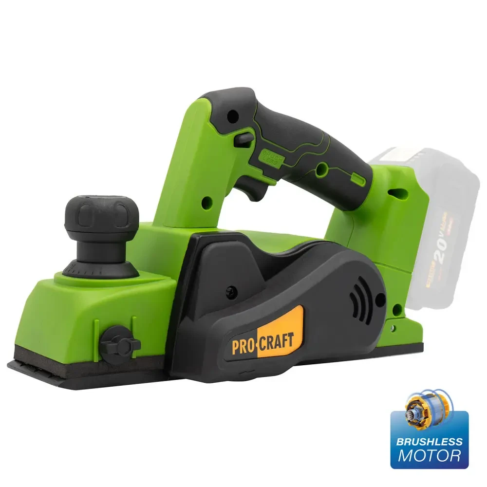 Безщітковий акумуляторний рубанок Procraft PE20 BL (без АКБ та ЗП), фото 1