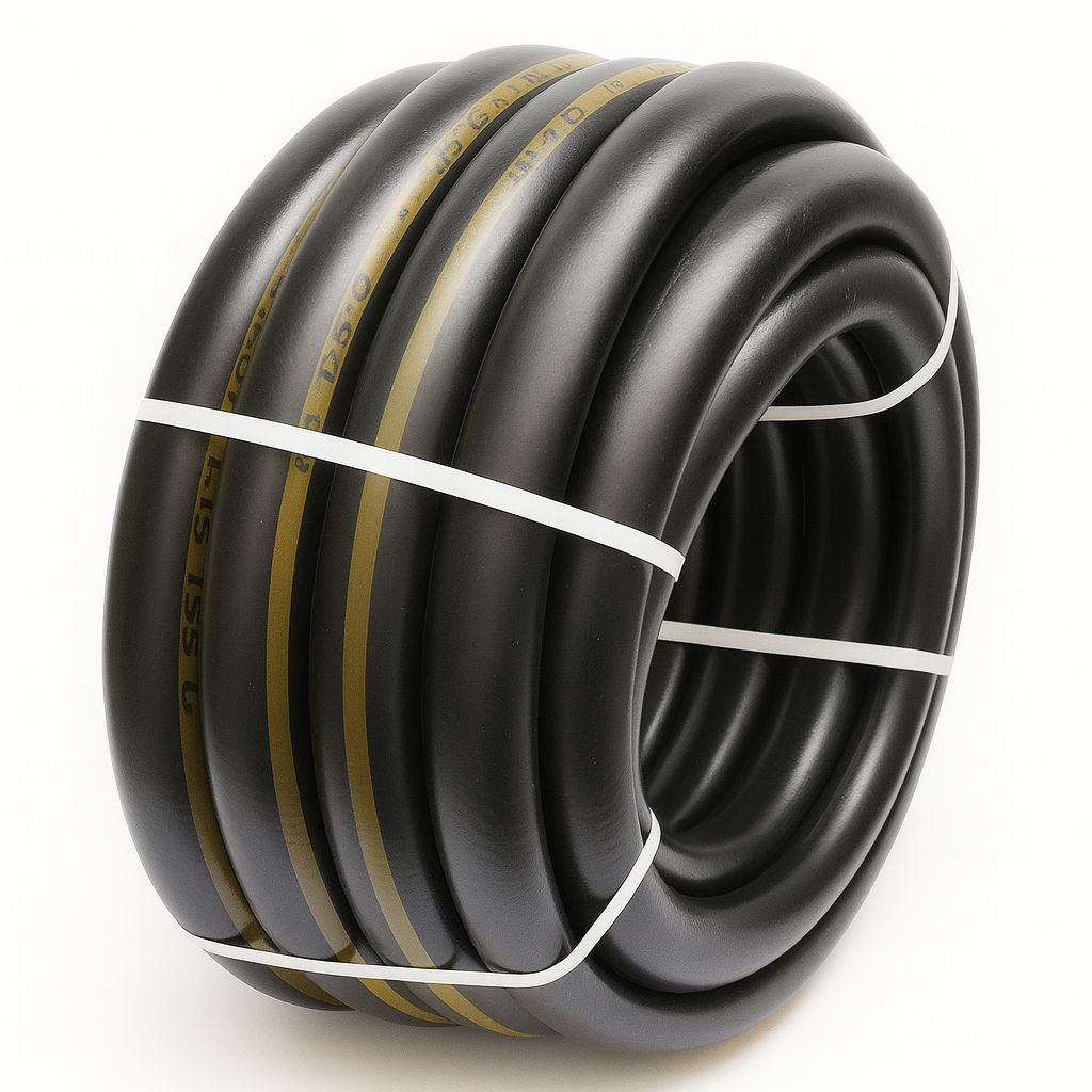 Шланг МБС 32 мм (маслобензостійкий) бухта 20 м — гумовий напірний для бензину, мастил та технічних рідин