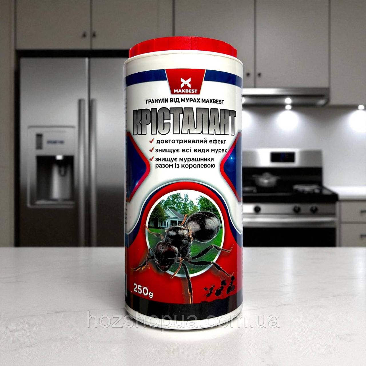 Інсектицид від мурах КРІСТАЛАНТ гранули MakBest, 250 г ПЕТ